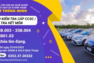 THÔNG BÁO KIỂM TRA CẤP CCSC / KIỂM TRA HẾT MÔN ngày 25-04-2025