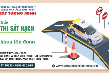 THÔNG BÁO THỜI GIAN SÁT HẠCH ngày 10/11/2024